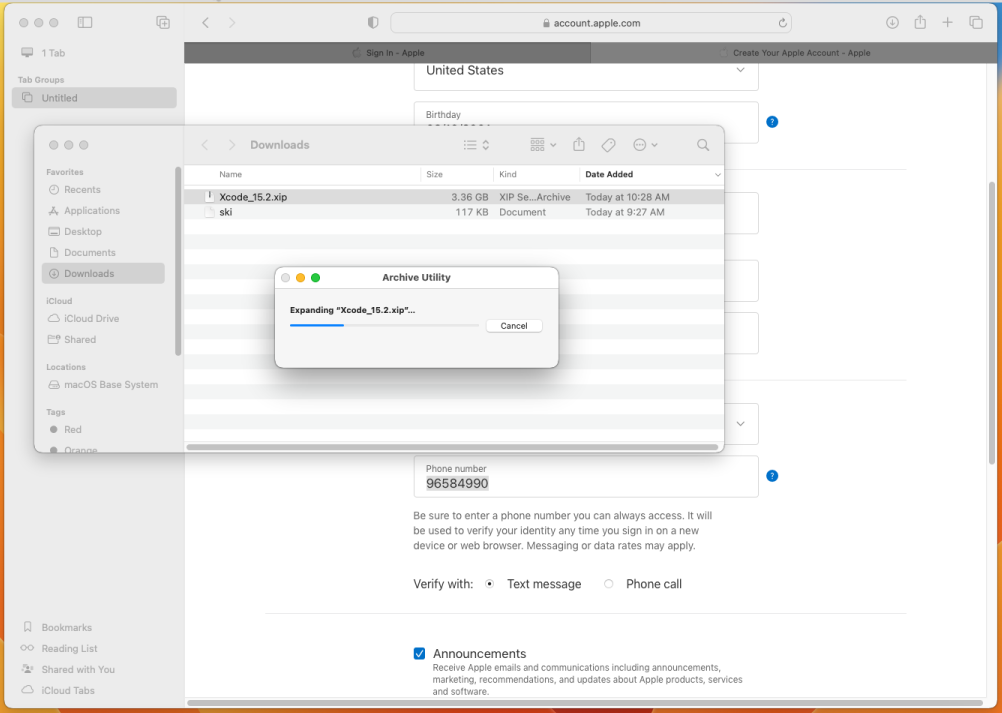 Downloading Xcode on a Mac
